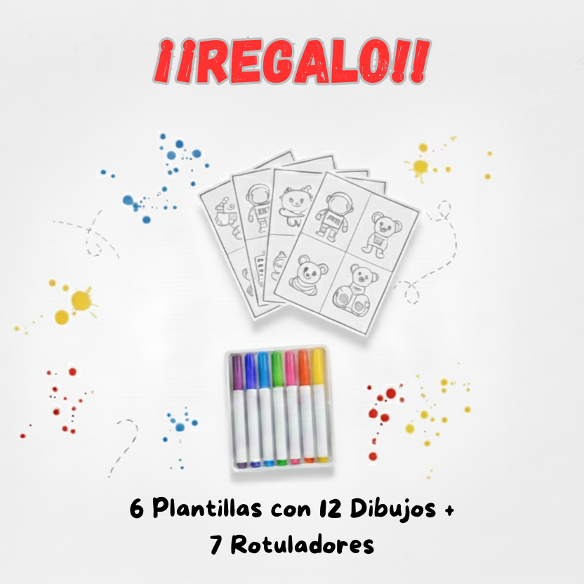 Pizarra Led Mágica DreamKid Art (+7 rotuladores y 12 plantillas de REGALO!)